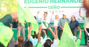 En la zona norte de Tampico, Eugenio Hernández recibe un sí para llegar al Senado