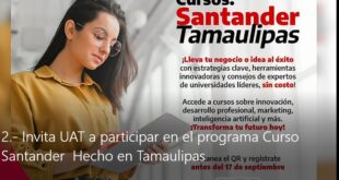 Invita la UAT a participar en el programa Santander Hecho en Tamaulipas