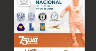 Viene Torneo de Futbol Universitario por 75 aniversario de la UAT